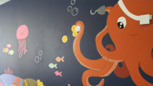 Unveiling of murals at Cirencester Hospital