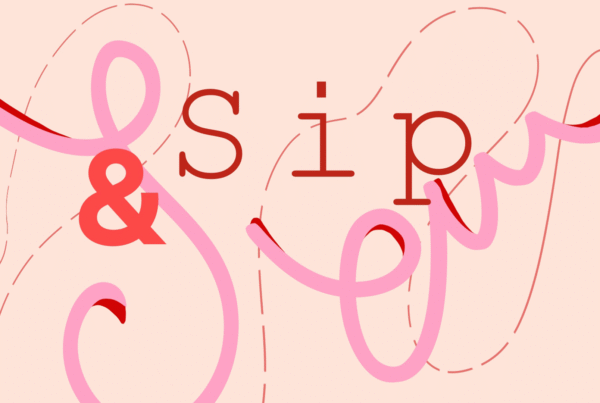 Festive Sip & Sew: Design Your Own Tote Bag